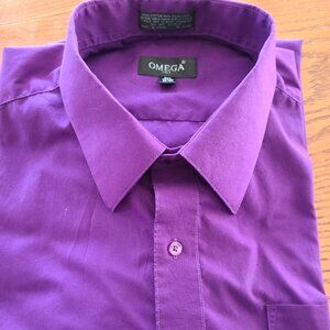 OMEGA -ITALY MEN'S DRESS SHIRT COMFORT AND STYLE --3XL-19-19 &1/2----36-37